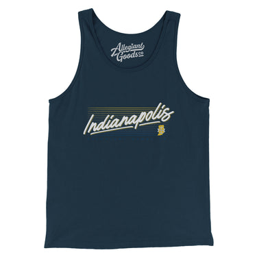 Indianapolis Retro Men/Unisex Tank Top-Allegiant Goods Co. Vintage Sports Apparel