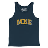 Mke Varsity Men/Unisex Tank Top-Navy-Allegiant Goods Co. Vintage Sports Apparel