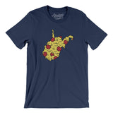 West Virginia Pizza State Men/Unisex T-Shirt-Allegiant Goods Co. Vintage Sports Apparel