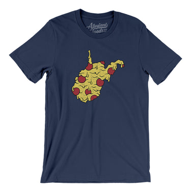 West Virginia Pizza State Men/Unisex T-Shirt-Allegiant Goods Co. Vintage Sports Apparel
