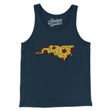 North Carolina Pizza State Men/Unisex Tank Top-Allegiant Goods Co. Vintage Sports Apparel