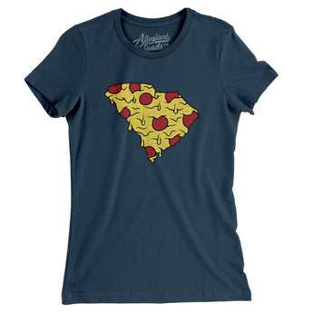 South Carolina Pizza State Women's T-Shirt-Allegiant Goods Co. Vintage Sports Apparel