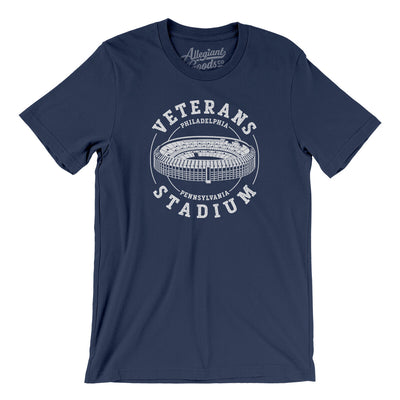 Veterans Stadium Philadelphia Men/Unisex T-Shirt-Navy-Allegiant Goods Co. Vintage Sports Apparel