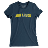 Ann Arbor Varsity Women's T-Shirt-Allegiant Goods Co. Vintage Sports Apparel