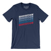 Houston Vintage Repeat Men/Unisex T-Shirt-Navy-Allegiant Goods Co. Vintage Sports Apparel