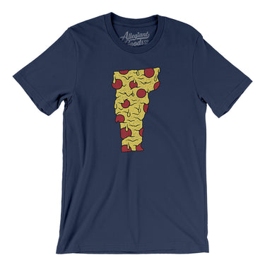 Vermont Pizza State Men/Unisex T-Shirt-Allegiant Goods Co. Vintage Sports Apparel