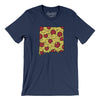 New Mexico Pizza State Men/Unisex T-Shirt-Navy-Allegiant Goods Co. Vintage Sports Apparel