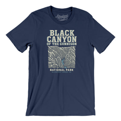 Black Canyon Of The Gunnison National Park Men/Unisex T-Shirt-Navy-Allegiant Goods Co. Vintage Sports Apparel