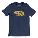 Nebraska Pizza State Men/Unisex T-Shirt-Allegiant Goods Co. Vintage Sports Apparel