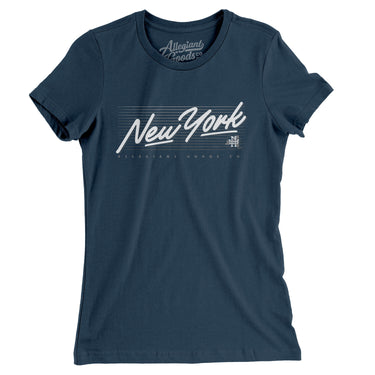 New York Retro Women's T-Shirt-Allegiant Goods Co. Vintage Sports Apparel