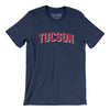 Tucson Varsity Men/Unisex T-Shirt-Navy-Allegiant Goods Co. Vintage Sports Apparel