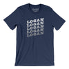 Logan Vintage Repeat Men/Unisex T-Shirt-Navy-Allegiant Goods Co. Vintage Sports Apparel