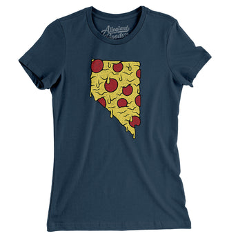 Nevada Pizza State Women's T-Shirt-Allegiant Goods Co. Vintage Sports Apparel