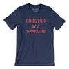 Houston Football By A Thousand Men/Unisex T-Shirt-Navy-Allegiant Goods Co. Vintage Sports Apparel