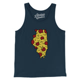 Illinois Pizza State Men/Unisex Tank Top-Allegiant Goods Co. Vintage Sports Apparel