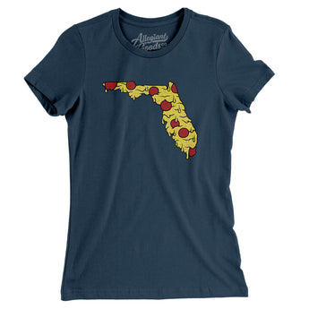 Florida Pizza State Women's T-Shirt-Allegiant Goods Co. Vintage Sports Apparel