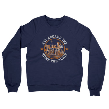 All Aboard The Houston Home Run Train Midweight French Terry Crewneck Sweatshirt-Allegiant Goods Co. Vintage Sports Apparel