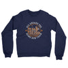 All Aboard The Houston Home Run Train Midweight French Terry Crewneck Sweatshirt-Navy-Allegiant Goods Co. Vintage Sports Apparel