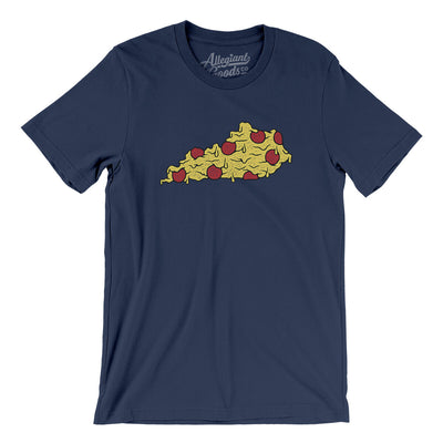 Kentucky Pizza State Men/Unisex T-Shirt-Navy-Allegiant Goods Co. Vintage Sports Apparel