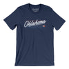 Oklahoma Retro Men/Unisex T-Shirt-Navy-Allegiant Goods Co. Vintage Sports Apparel