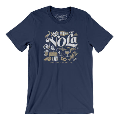 Nola Things Men/Unisex T-Shirt-Navy-Allegiant Goods Co. Vintage Sports Apparel
