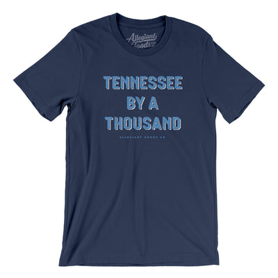 Tennessee By A Thousand Men/Unisex T-Shirt-Navy-Allegiant Goods Co. Vintage Sports Apparel