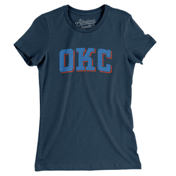 Okc Varsity Women's T-Shirt-Allegiant Goods Co. Vintage Sports Apparel