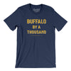 Buffalo Hockey By A Thousand Men/Unisex T-Shirt-Navy-Allegiant Goods Co. Vintage Sports Apparel