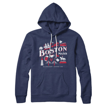 Boston Things Hoodie-Allegiant Goods Co. Vintage Sports Apparel