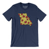 Missouri Pizza State Men/Unisex T-Shirt-Navy-Allegiant Goods Co. Vintage Sports Apparel