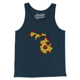 Michigan Pizza State Men/Unisex Tank Top-Allegiant Goods Co. Vintage Sports Apparel