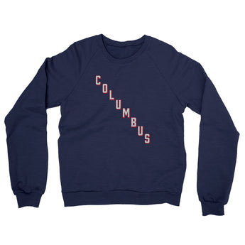 Columbus Hockey Jersey Midweight French Terry Crewneck Sweatshirt-Navy-Allegiant Goods Co. Vintage Sports Apparel