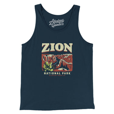 Zion National Park Men/Unisex Tank Top-Allegiant Goods Co. Vintage Sports Apparel