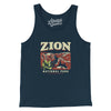 Zion National Park Men/Unisex Tank Top-Navy-Allegiant Goods Co. Vintage Sports Apparel