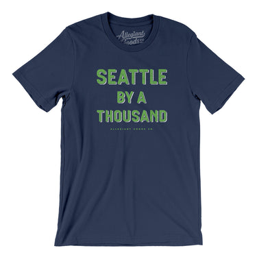 Seattle Football By A Thousand Men/Unisex T-Shirt-Allegiant Goods Co. Vintage Sports Apparel