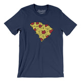 South Carolina Pizza State Men/Unisex T-Shirt-Navy-Allegiant Goods Co. Vintage Sports Apparel