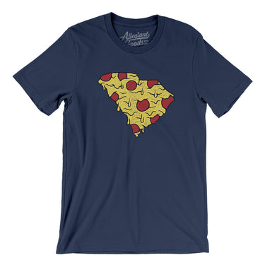 South Carolina Pizza State Men/Unisex T-Shirt-Navy-Allegiant Goods Co. Vintage Sports Apparel