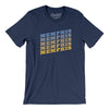 Memphis Vintage Repeat Men/Unisex T-Shirt-Navy-Allegiant Goods Co. Vintage Sports Apparel