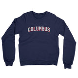 Columbus Varsity Midweight French Terry Crewneck Sweatshirt-Allegiant Goods Co. Vintage Sports Apparel