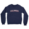 Columbus Varsity Midweight French Terry Crewneck Sweatshirt-Navy-Allegiant Goods Co. Vintage Sports Apparel