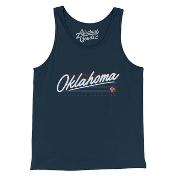 Oklahoma Retro Men/Unisex Tank Top-Allegiant Goods Co. Vintage Sports Apparel
