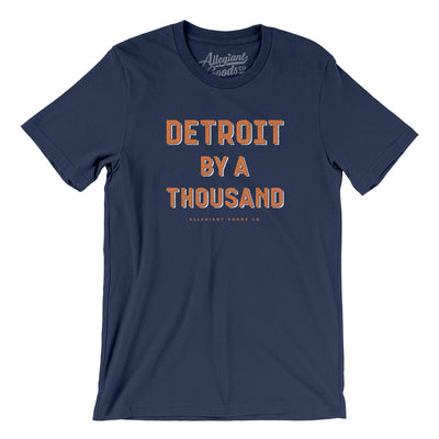 Detroit By A Thousand Men/Unisex T-Shirt-Navy-Allegiant Goods Co. Vintage Sports Apparel