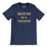 Houston Baseball By A Thousand Men/Unisex T-Shirt-Navy-Allegiant Goods Co. Vintage Sports Apparel