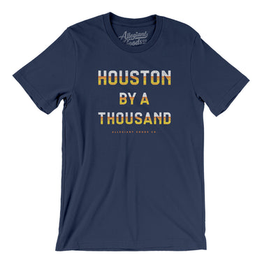 Houston Baseball By A Thousand Men/Unisex T-Shirt-Navy-Allegiant Goods Co. Vintage Sports Apparel
