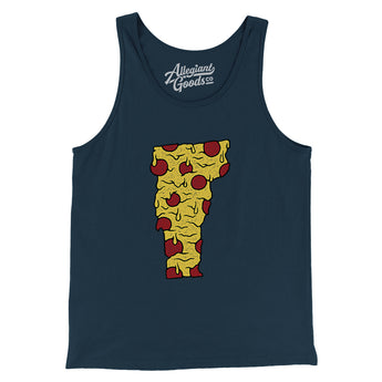 Vermont Pizza State Men/Unisex Tank Top-Allegiant Goods Co. Vintage Sports Apparel