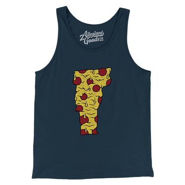 Vermont Pizza State Men/Unisex Tank Top-Allegiant Goods Co. Vintage Sports Apparel