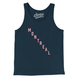 Montreal Hockey Jersey Men/Unisex Tank Top-Navy-Allegiant Goods Co. Vintage Sports Apparel