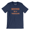 Denver Football By A Thousand Men/Unisex T-Shirt-Navy-Allegiant Goods Co. Vintage Sports Apparel