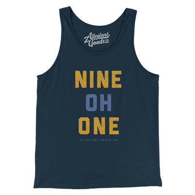 Memphis 901 Men/Unisex Tank Top-Navy-Allegiant Goods Co. Vintage Sports Apparel