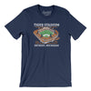 Tiger Stadium Men/Unisex T-Shirt-Navy-Allegiant Goods Co. Vintage Sports Apparel